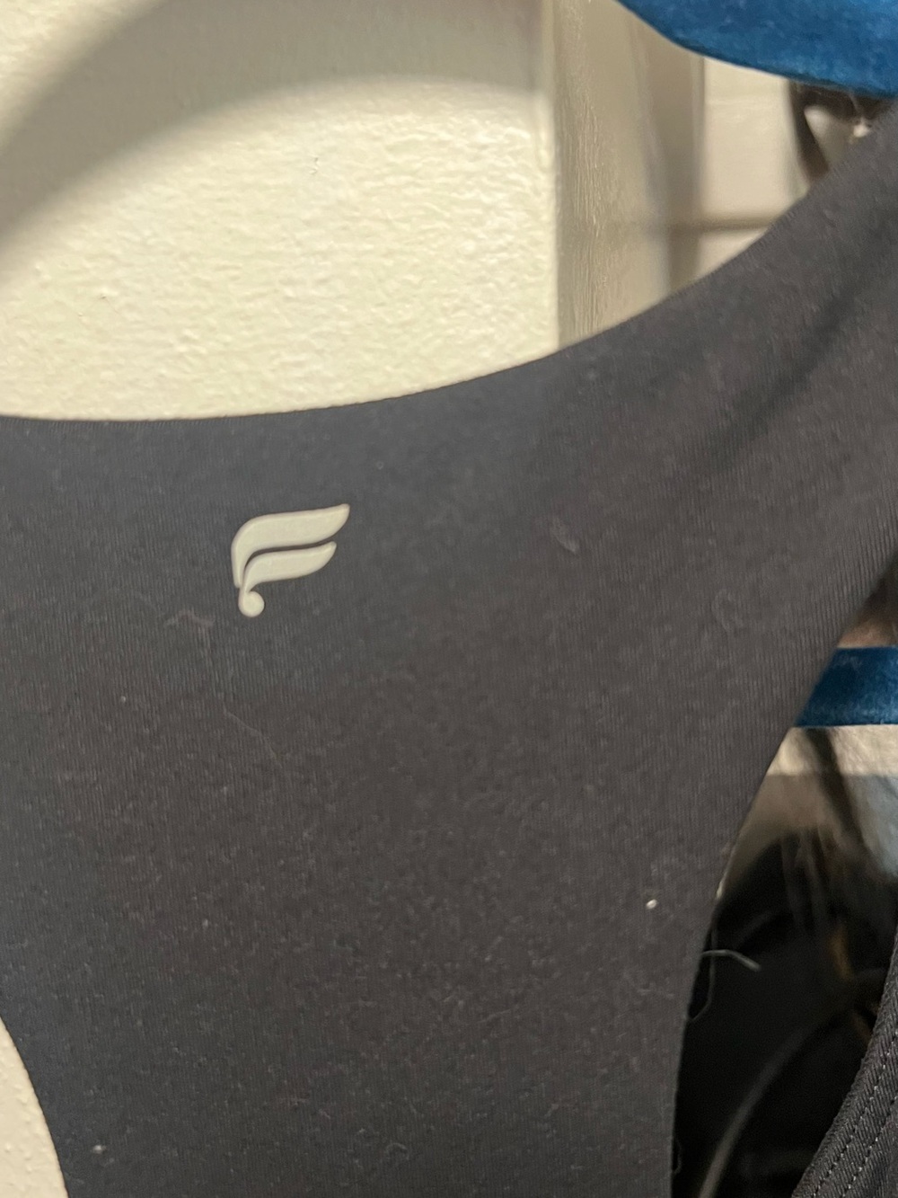 Fabletics Black Racerback Crop Tank - Picture 3 of 3